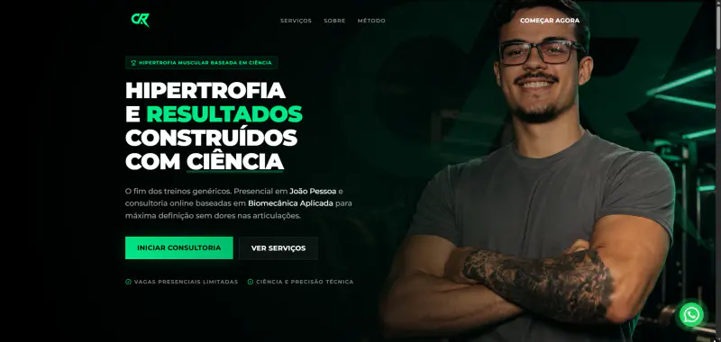 Cauê Rodrigues — Landing page