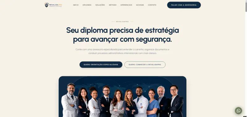 Revalida Pro — Landing page